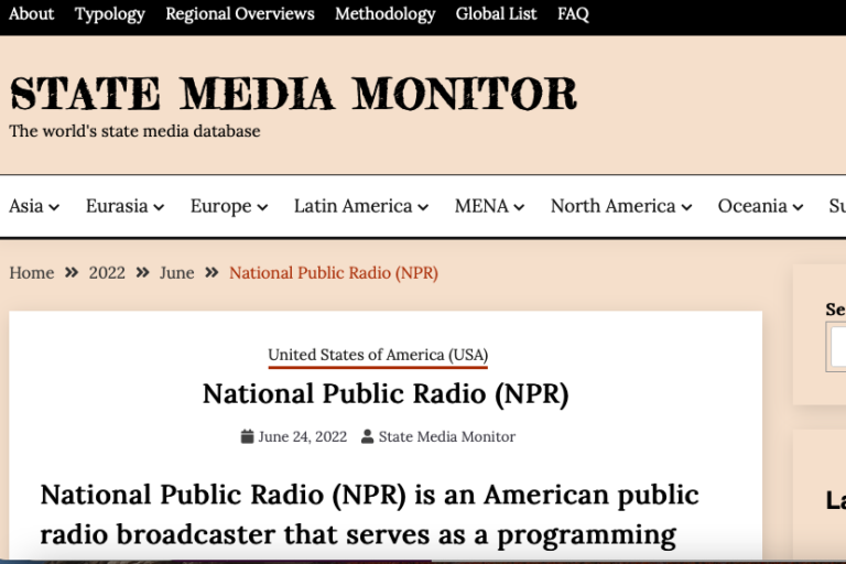 MJRC Quoted in Newsweek Story About Twitter’s Decision to Label NPR as State Media