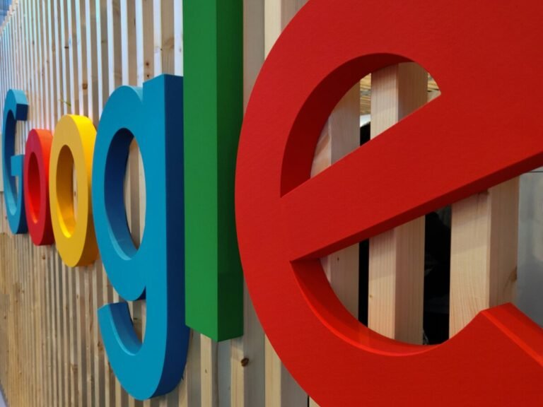 Google logo attached to article about the company