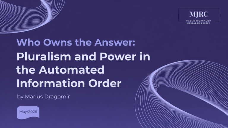 Study Launched: How to Measure Information Pluralism in the Age of Automated Communication