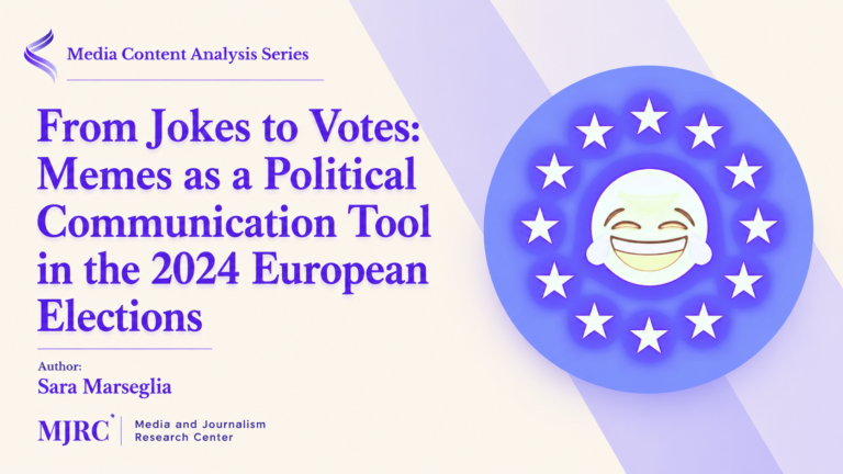 New MJRC Study Explores the Political Power of Memes in the 2024 European Elections