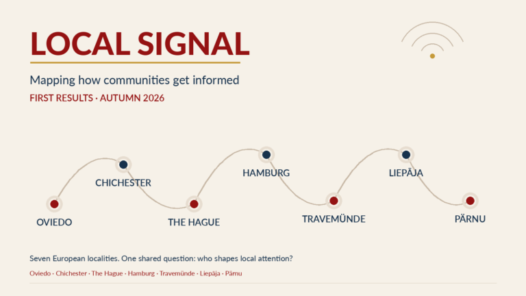 Local Signal to Publish Its First Findings This Autumn